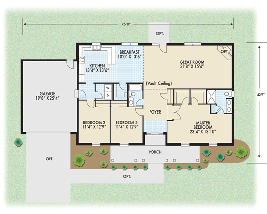 The Batavia floor plan