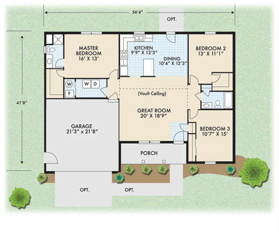 The Georgetown floor plan