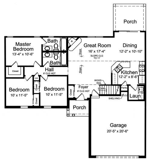 The Sullivan II floor plan