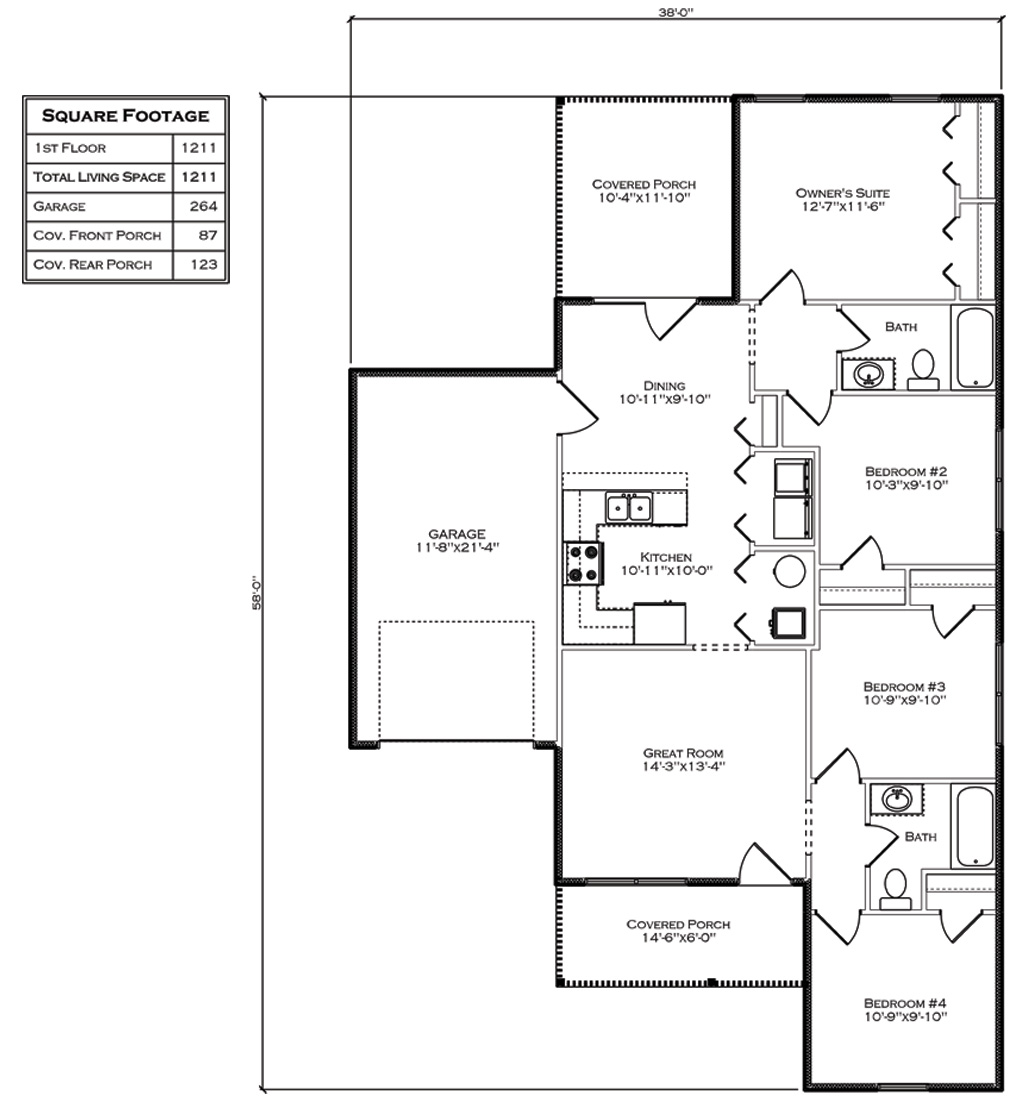 The Saylor floor plan