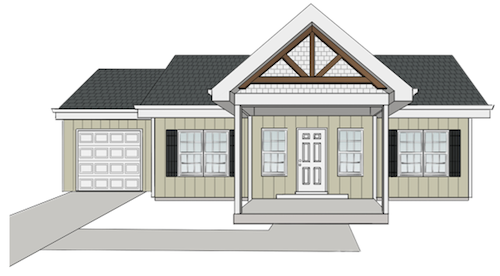 The Wayside exterior home rendering